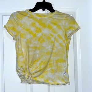 Abercrombie Kids Yellow/White Tie Die Shirt